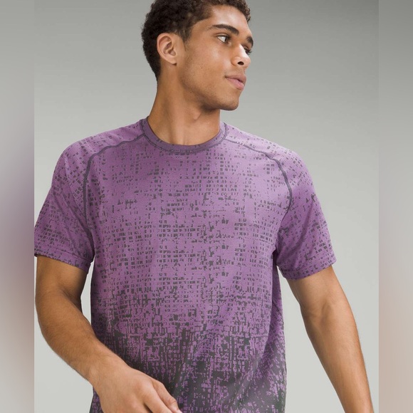 Lululemon Metal Vent Tech Short Sleeve Shirt 2.0-Cube Calibrate Purple Blossom - Picture 5 of 13